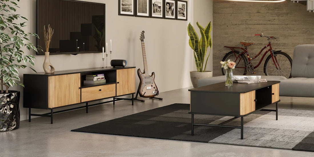 Muebles oscuros: contrastes elegantes