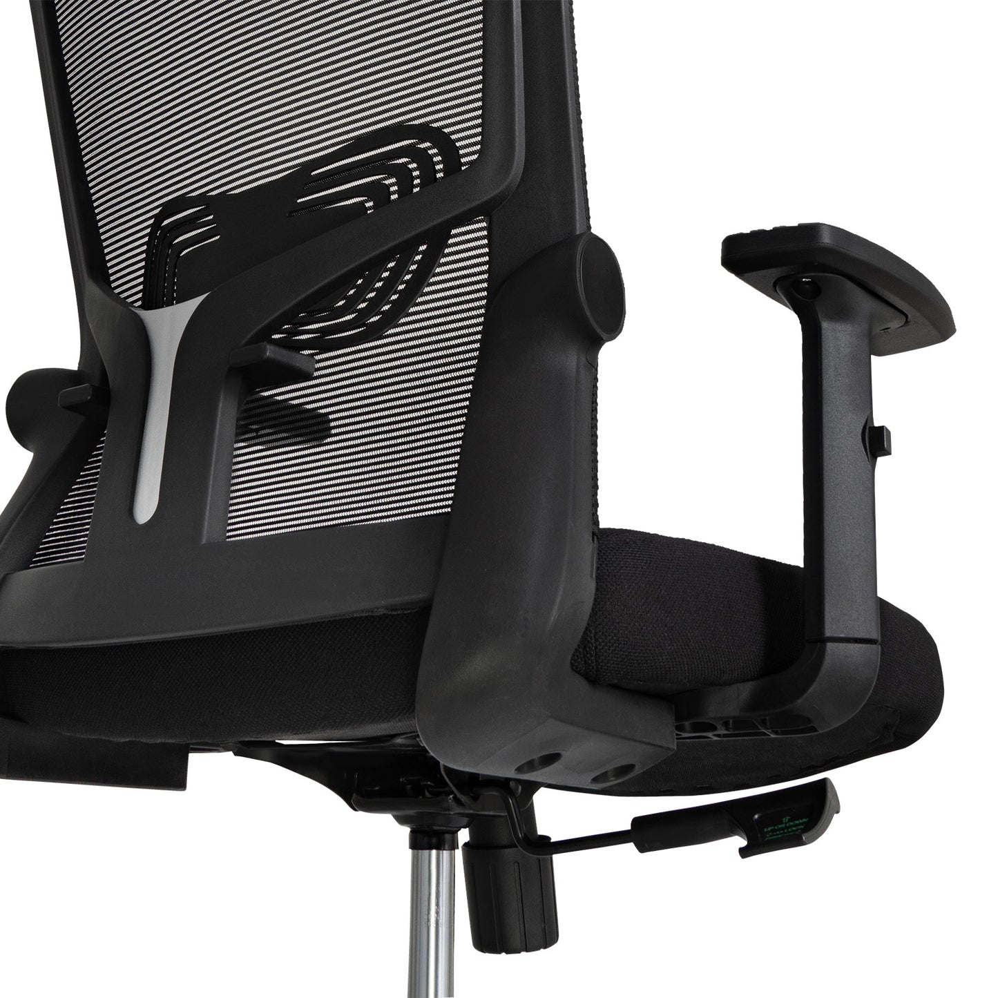 Silla de Oficina Ergonómica Delphi Basculante con Cabecera Negra