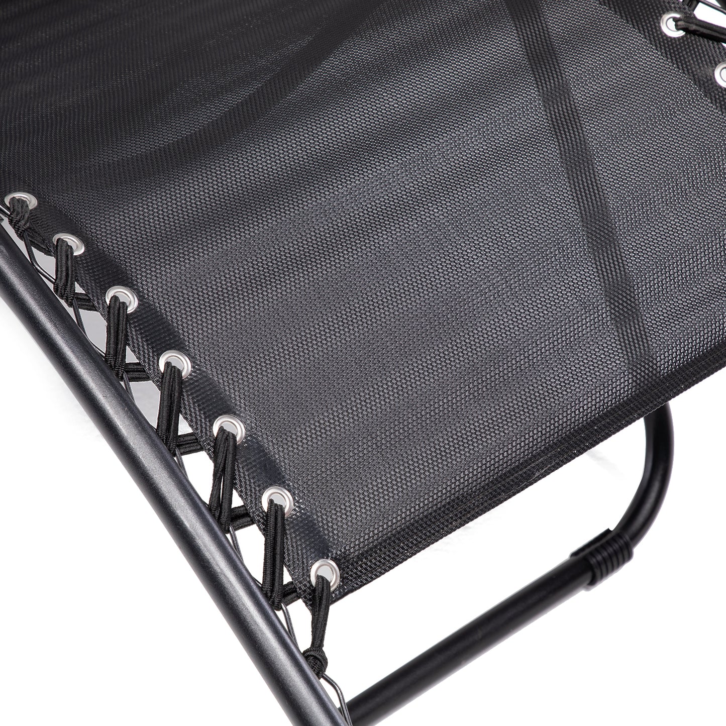 Set 2 Sillas Camastro Reclinables Con Toldo Negro