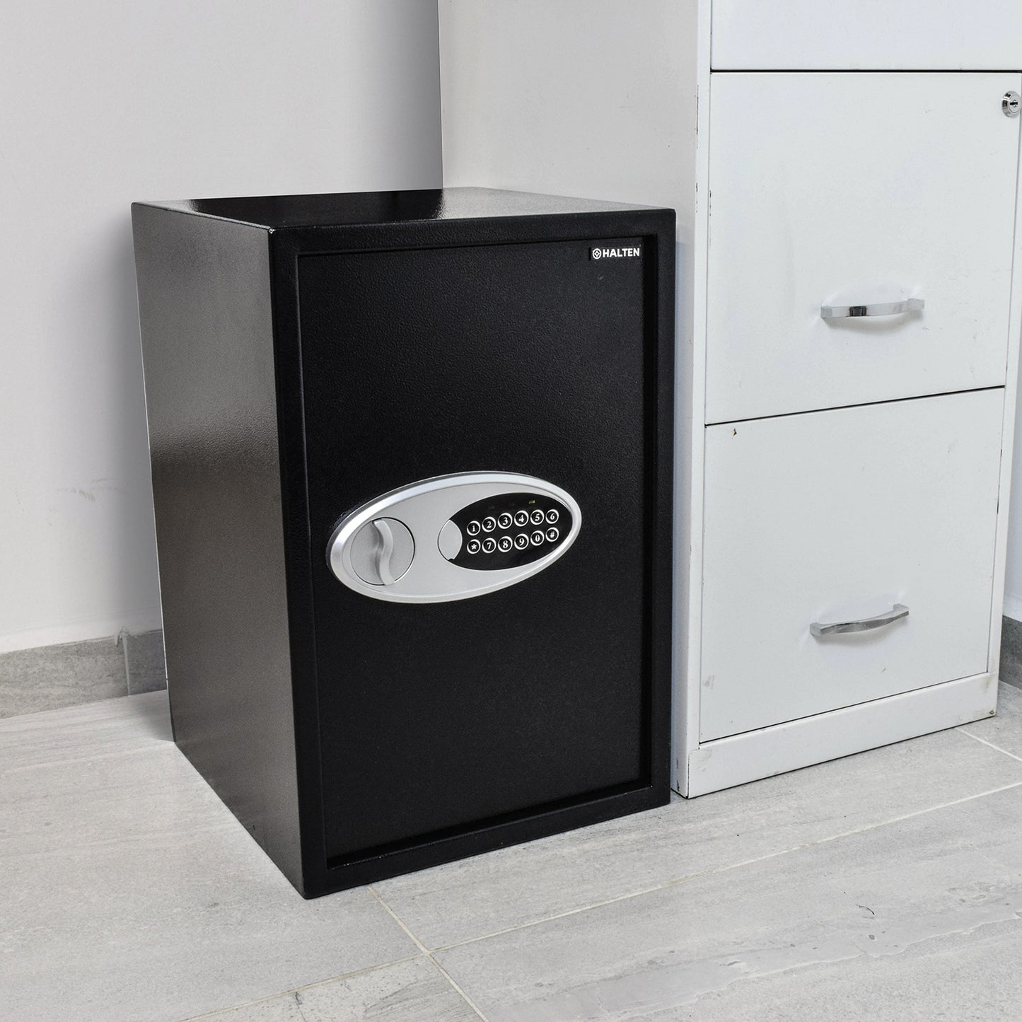 Caja Fuerte Halten Vertical con Cerradura Electrónica y Herrajes