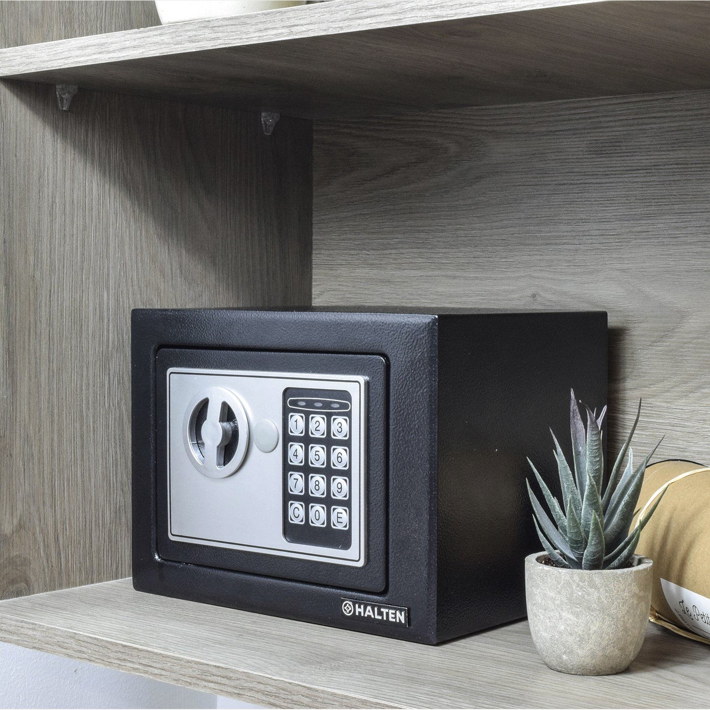 Caja Fuerte Halten Rectangular con Cerradura Electrónica y Herrajes