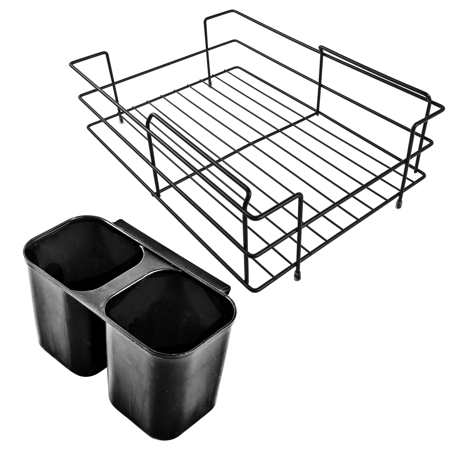 Escurridor de Platos Áncora de Acero con Cesta para Cubiertos
