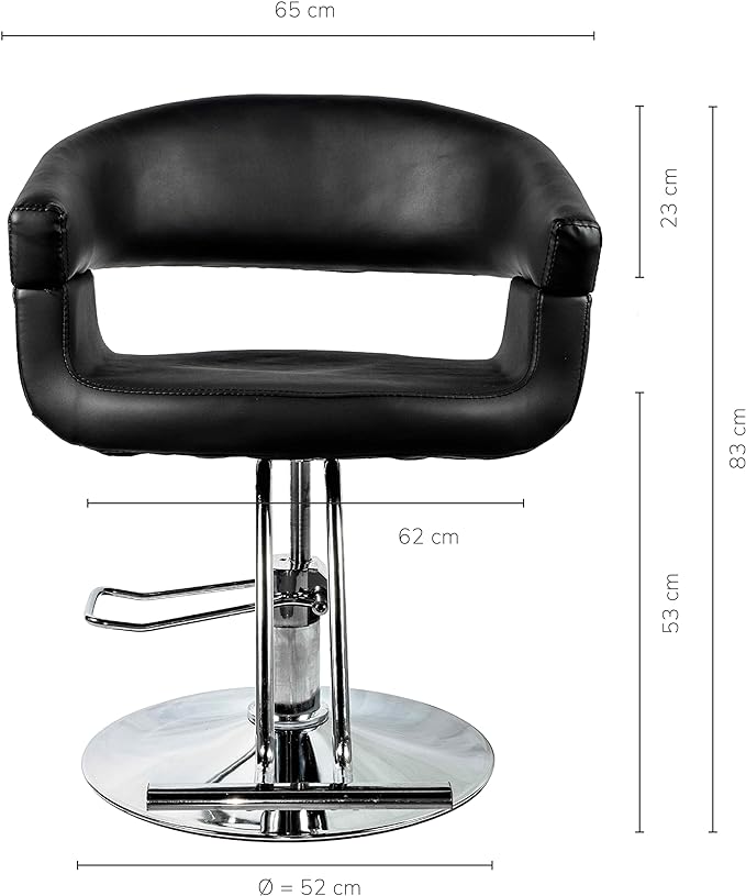 Silla de Barbería Welsh Con Descansapies Negra