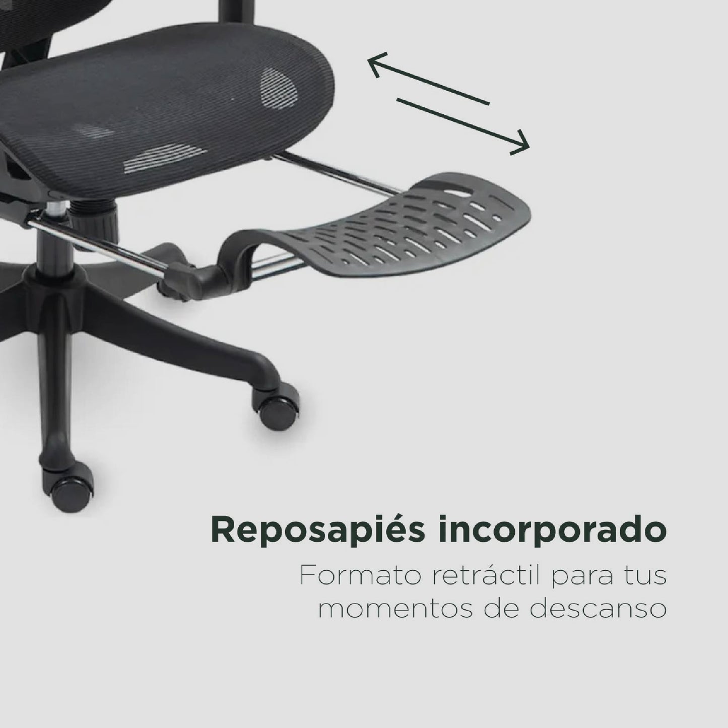 Silla de Oficina Ergonomica con Descansapies