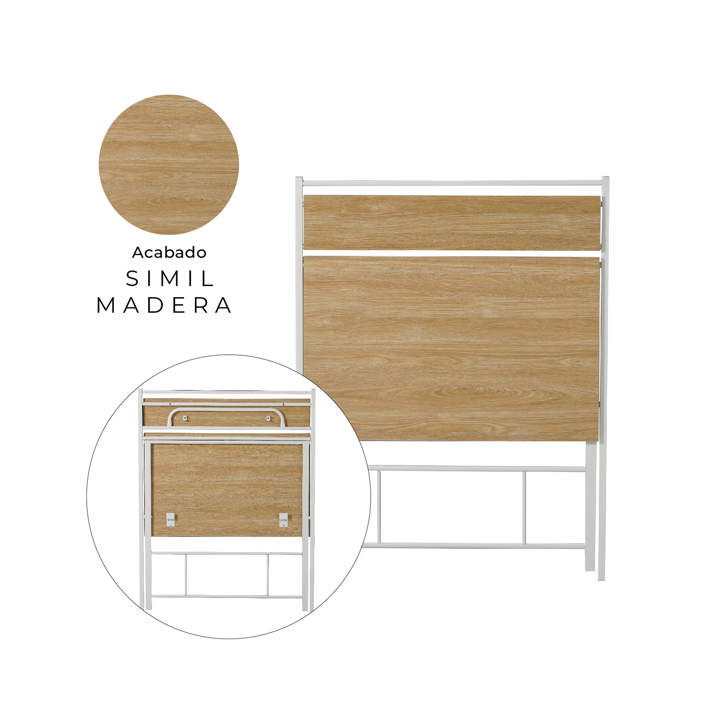 Escritorio Tripoli Plegable Blanco