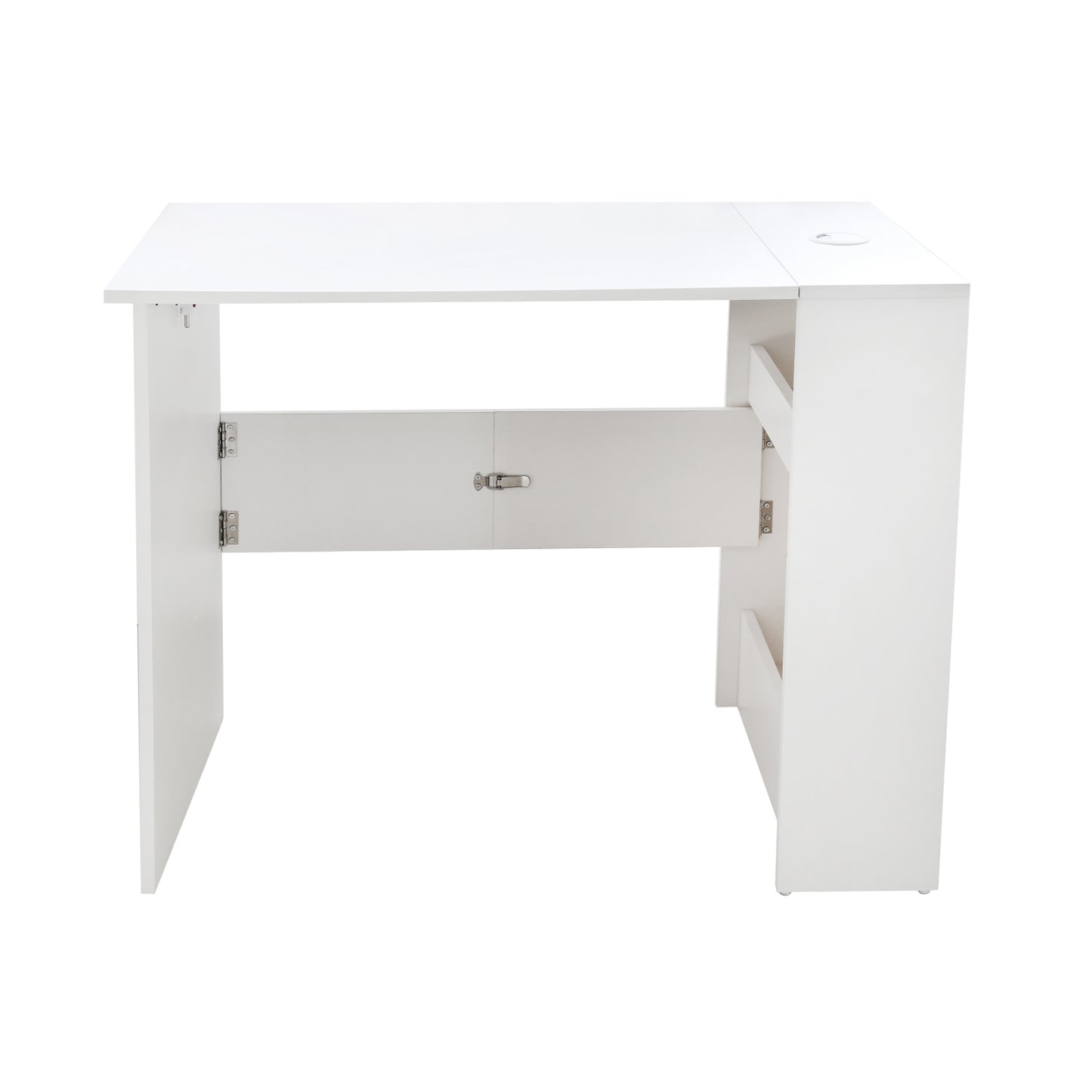 Escritorio Plegable de Melamina Blanco