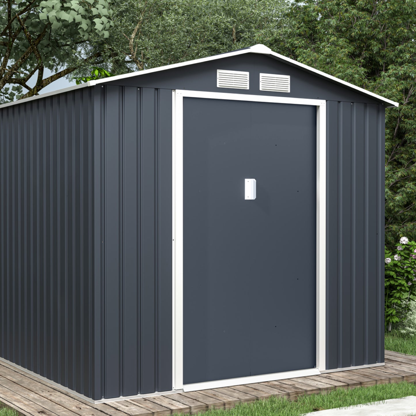 Cobertizo de Almacenamiento Para Exterior 213x191x195