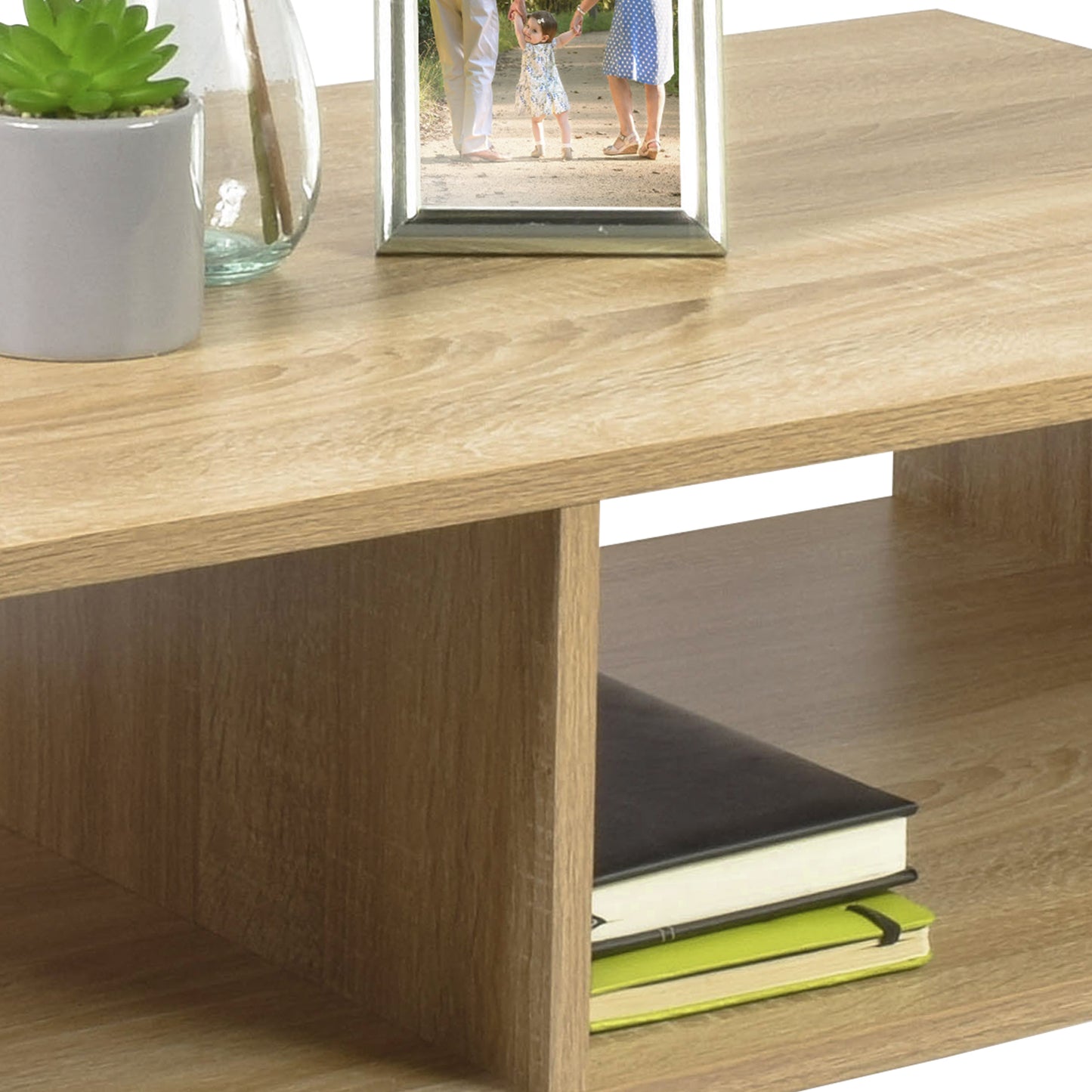 Mesa de Centro Cedro Minimalista Café