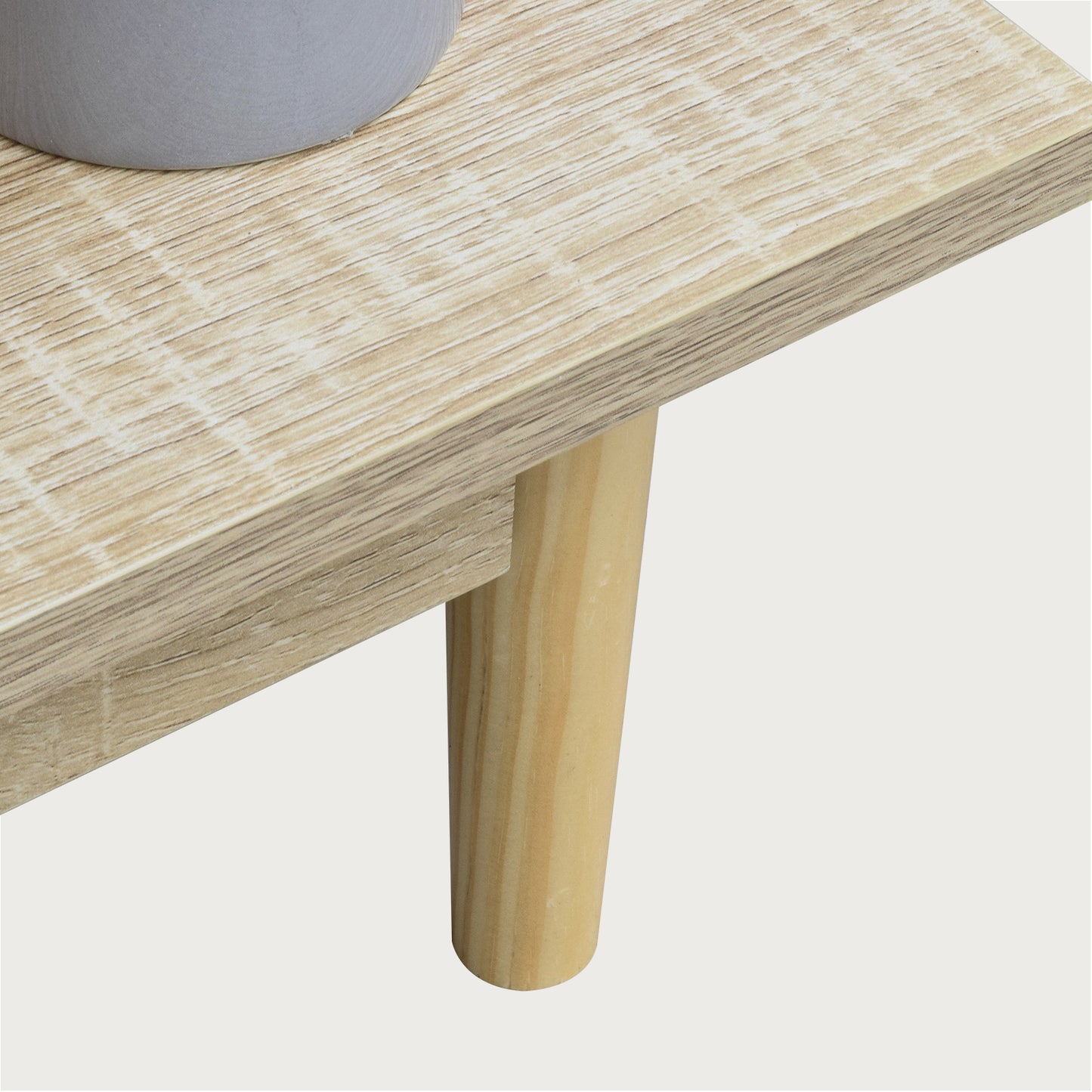 Mesa de Centro Bari con Entrepaños Blanca y Beige