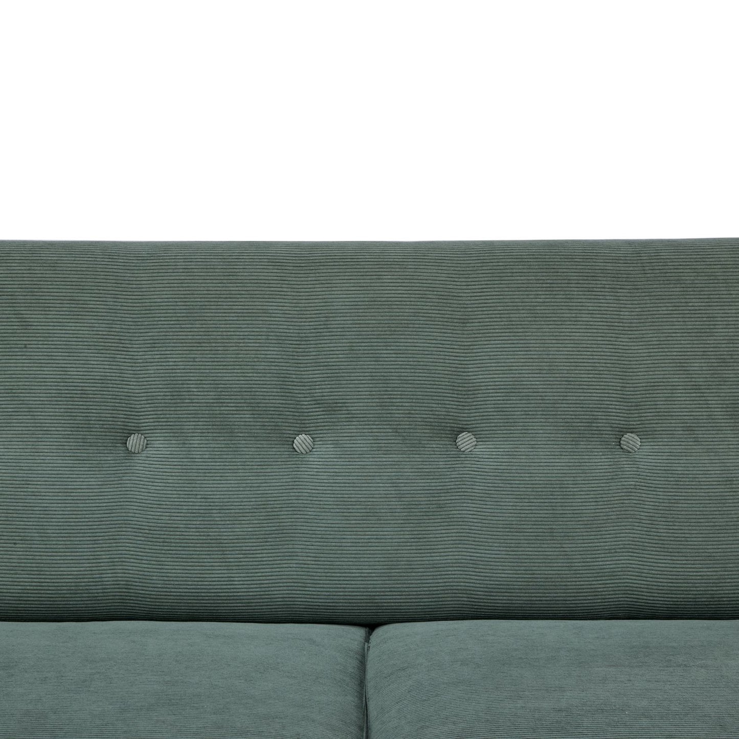 Sofá 3 Plazas Bracciano Respaldo Capitoné Verde