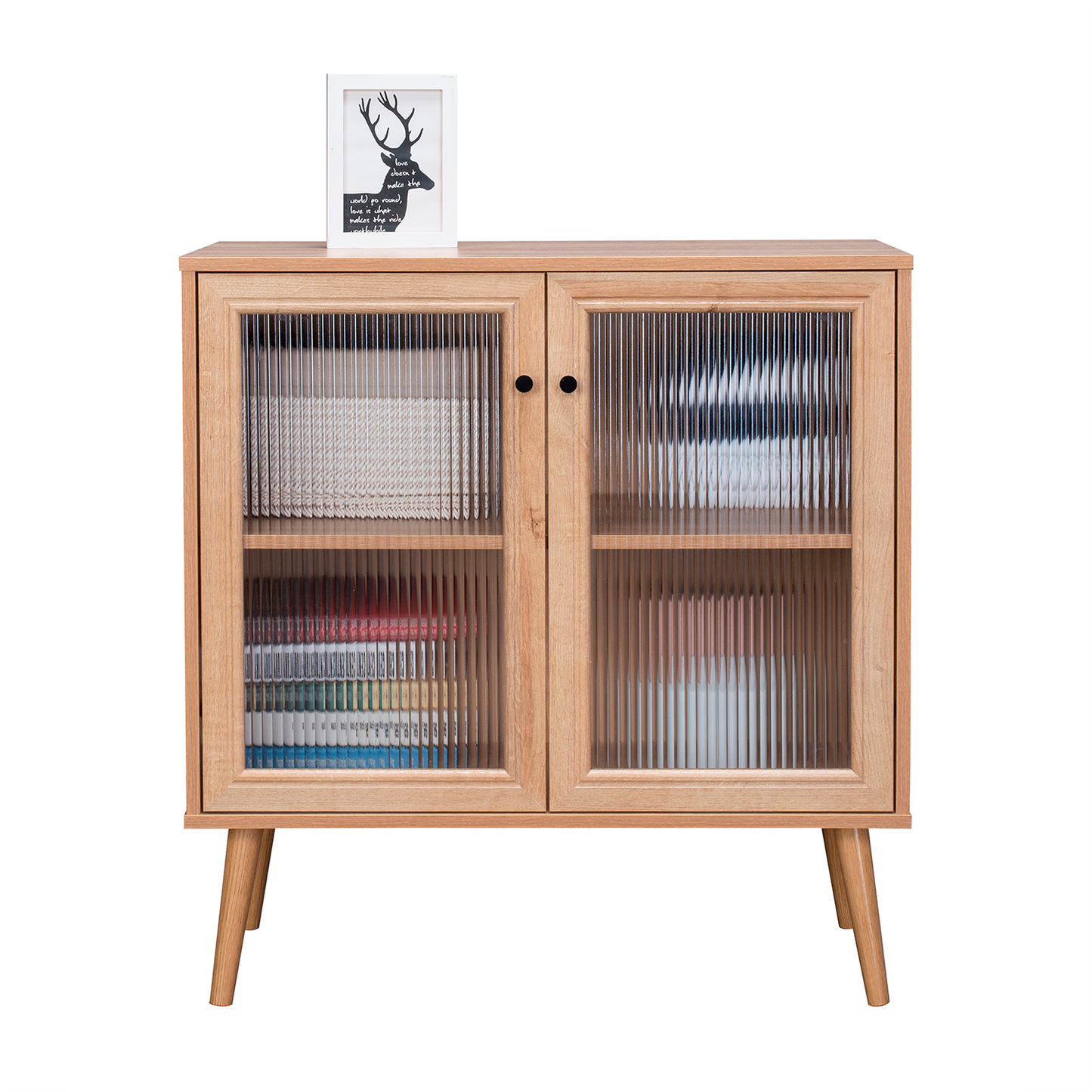 Credenza Bufetera con Puertas de Vidrio