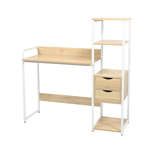 Escritorio Industrial Nórdico con Estantes y Cajones