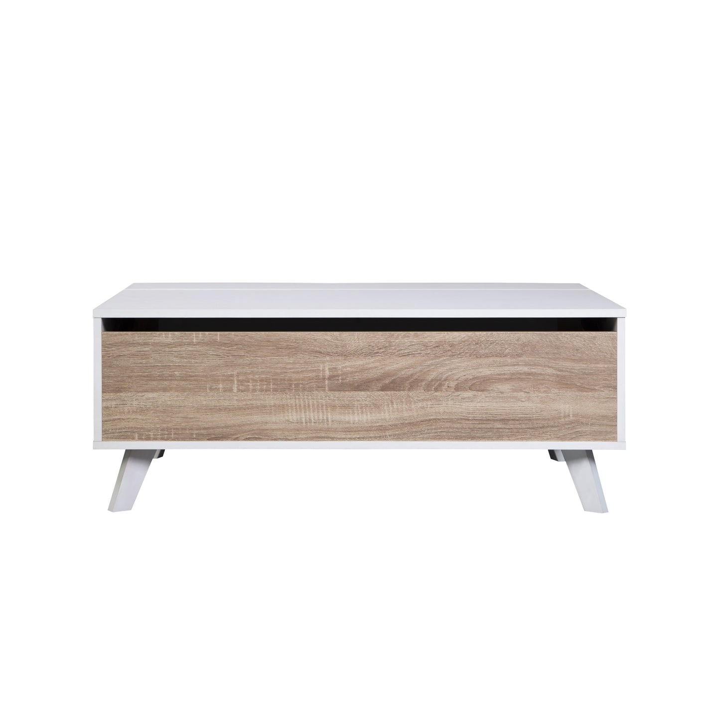 Mesa de Centro Nórdica Elevable con Espacio Interno