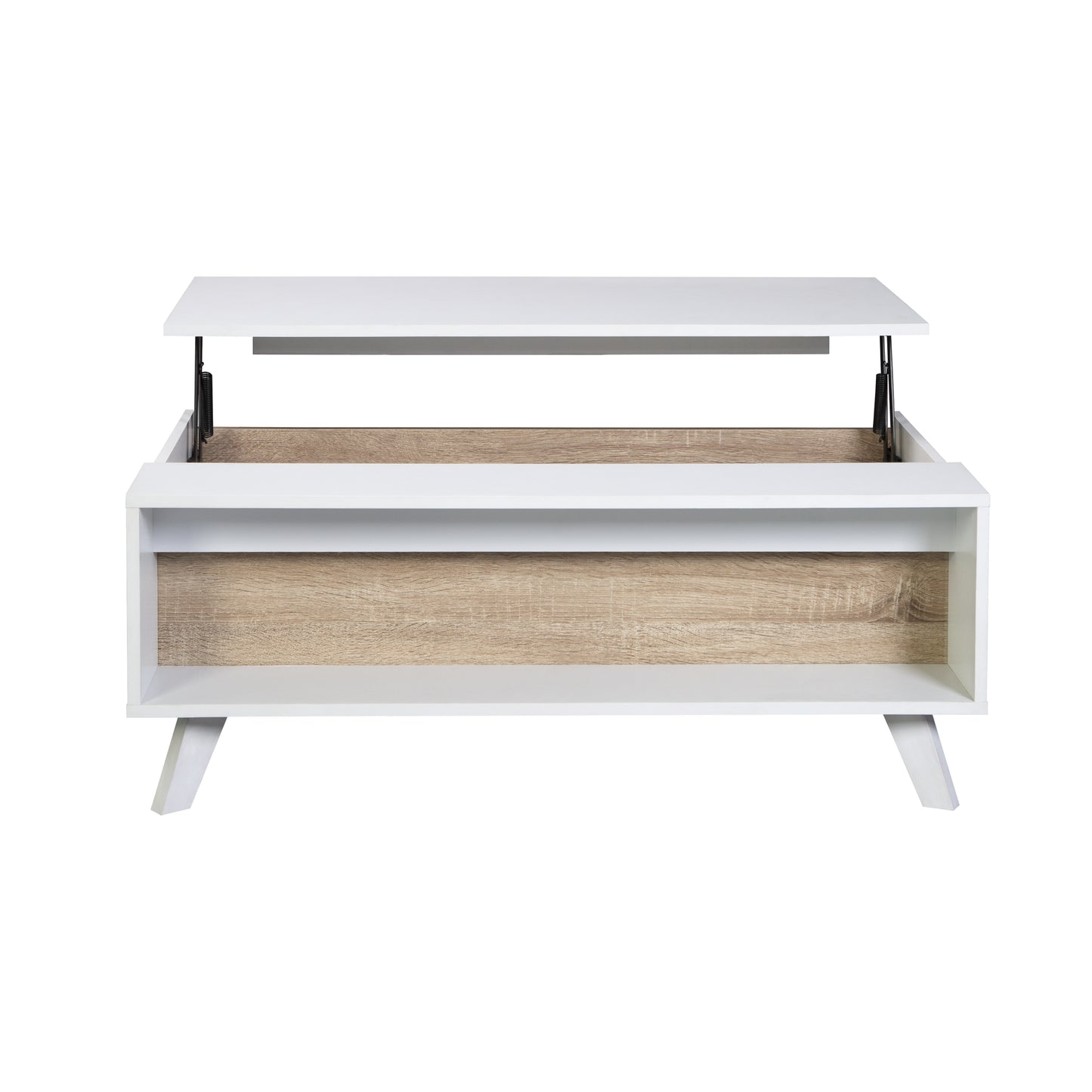 Mesa de Centro Nórdica Elevable con Espacio Interno