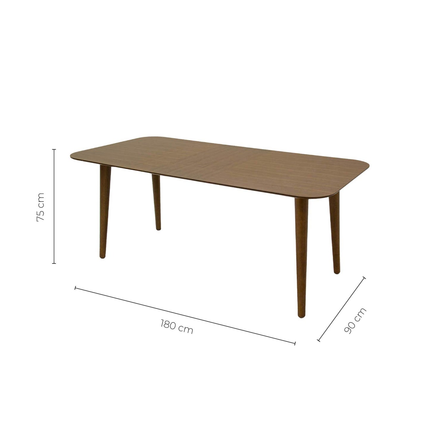 Mesa de Comedor Romo 6 Personas Café