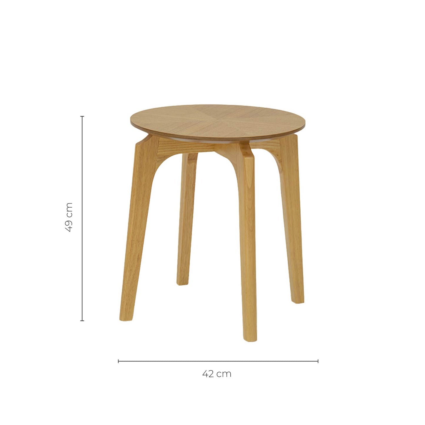 Mesa Auxiliar Bora Café Claro