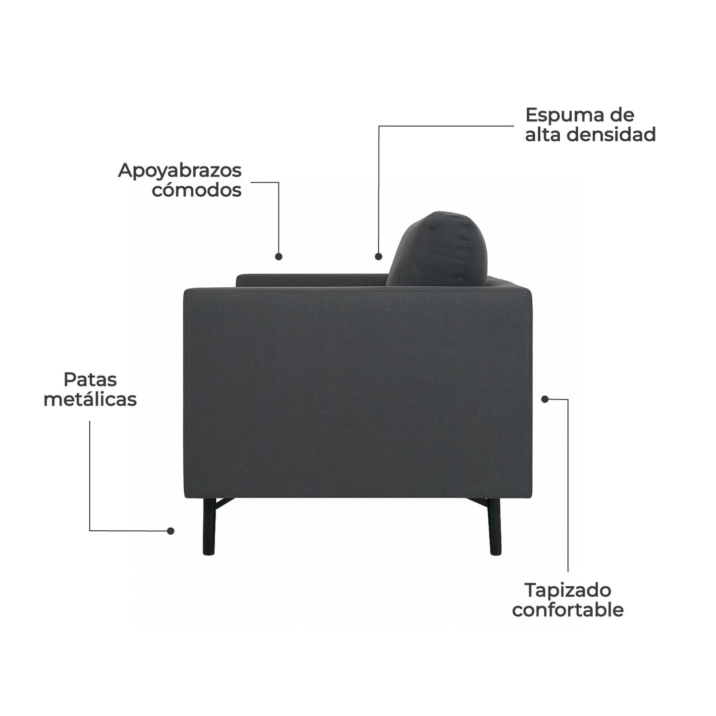 Sillón Individual Murcia Tela Montreal