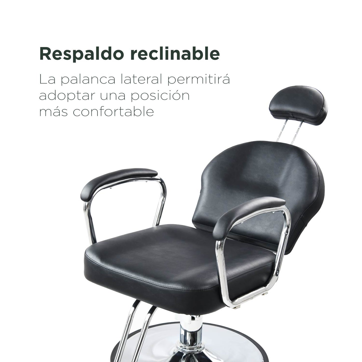 Silla Barbería Dutch Hidráulico Reclinable Negra