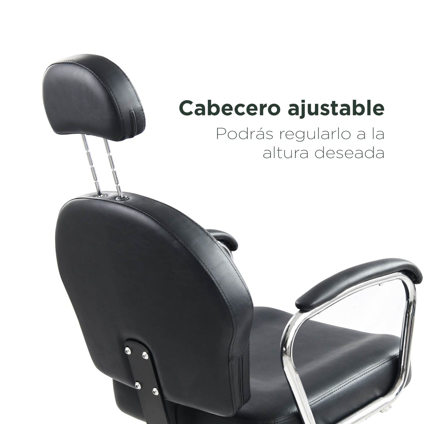 Silla Barbería Dutch Hidráulico Reclinable Negra