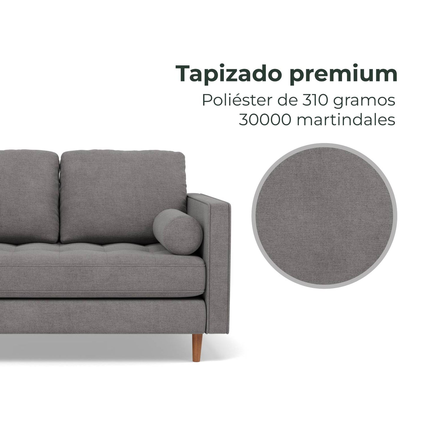 Sofá 2 Plazas Oviedo Tela Montreal