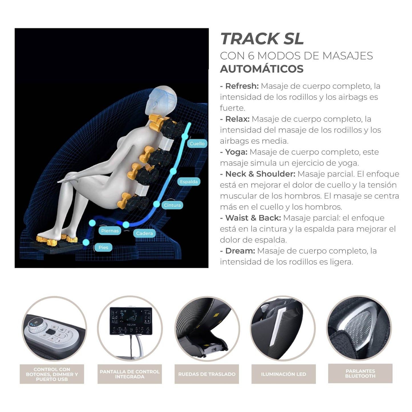 Sillón Masajeador Eléctrico Reclinable