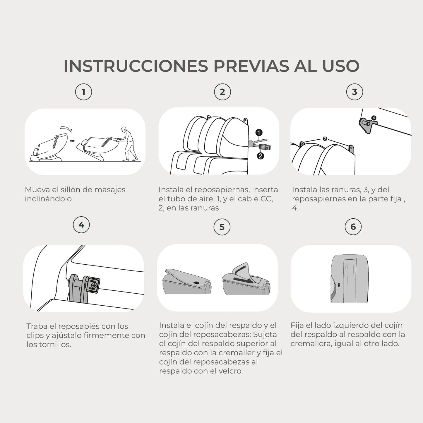 Sillón Masajeador Eléctrico Reclinable