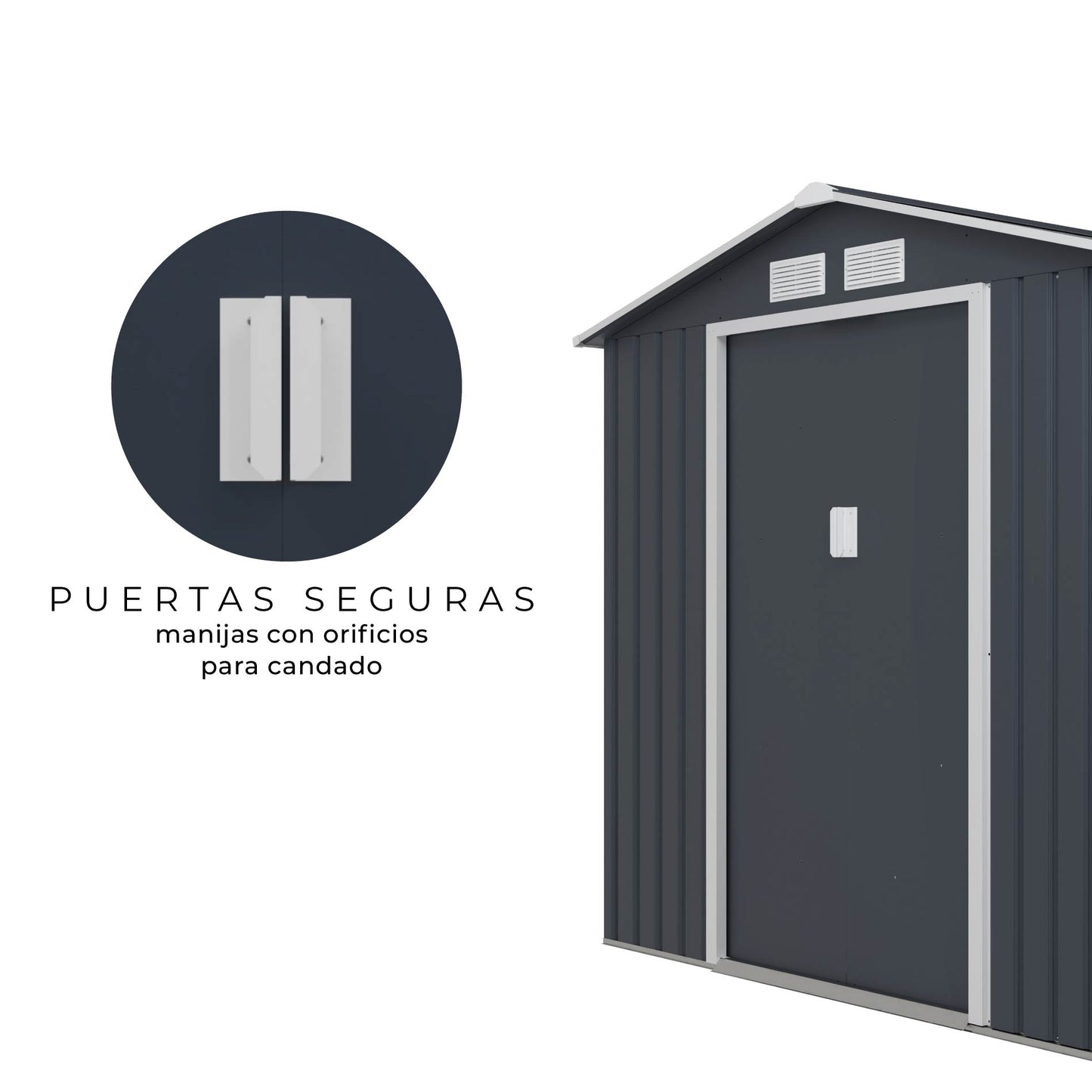 Cobertizo de Almacenamiento Para Exterior 213x191x195