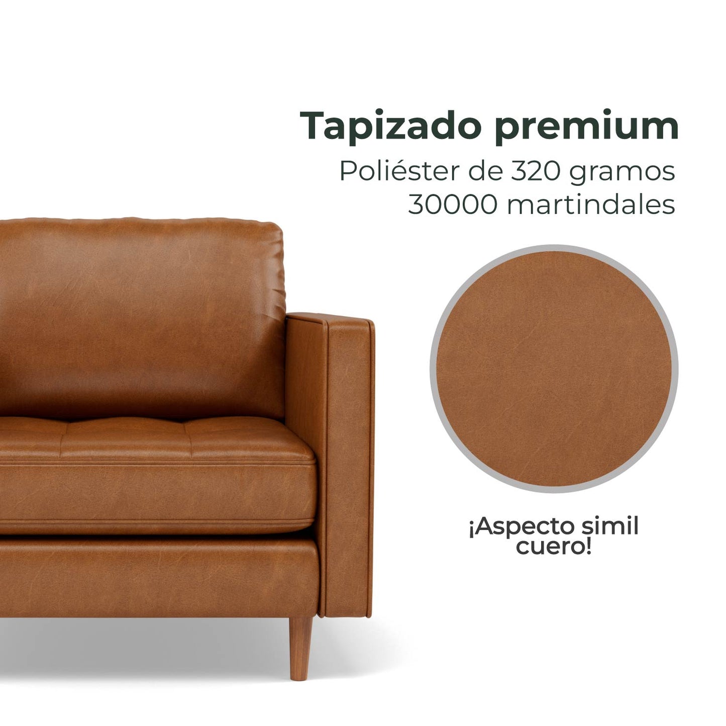 Combo Sofá Modular + Sillón Individual Oviedo Café