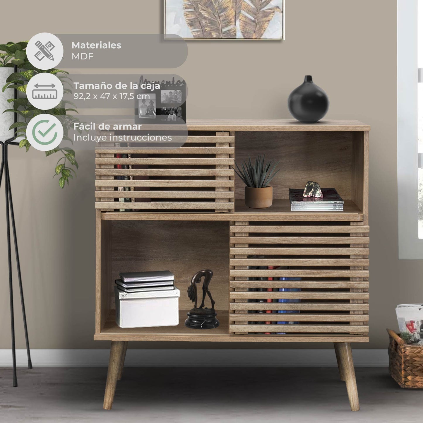 Credenza Bufetera Retro Multiusos Café