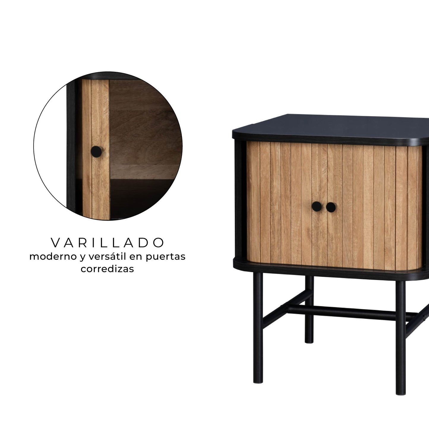 Buró Moderno con Puertas Corredizas