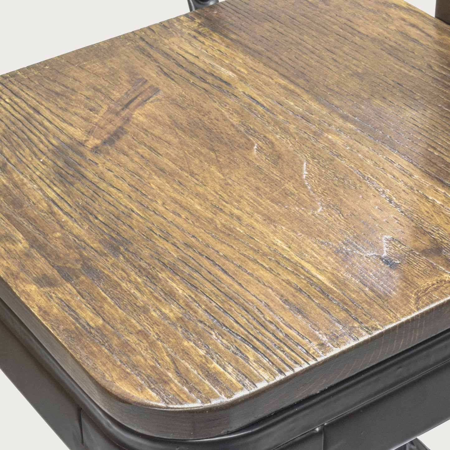 Set 2 Bancos Altos con Mini Respaldo Negro y Café