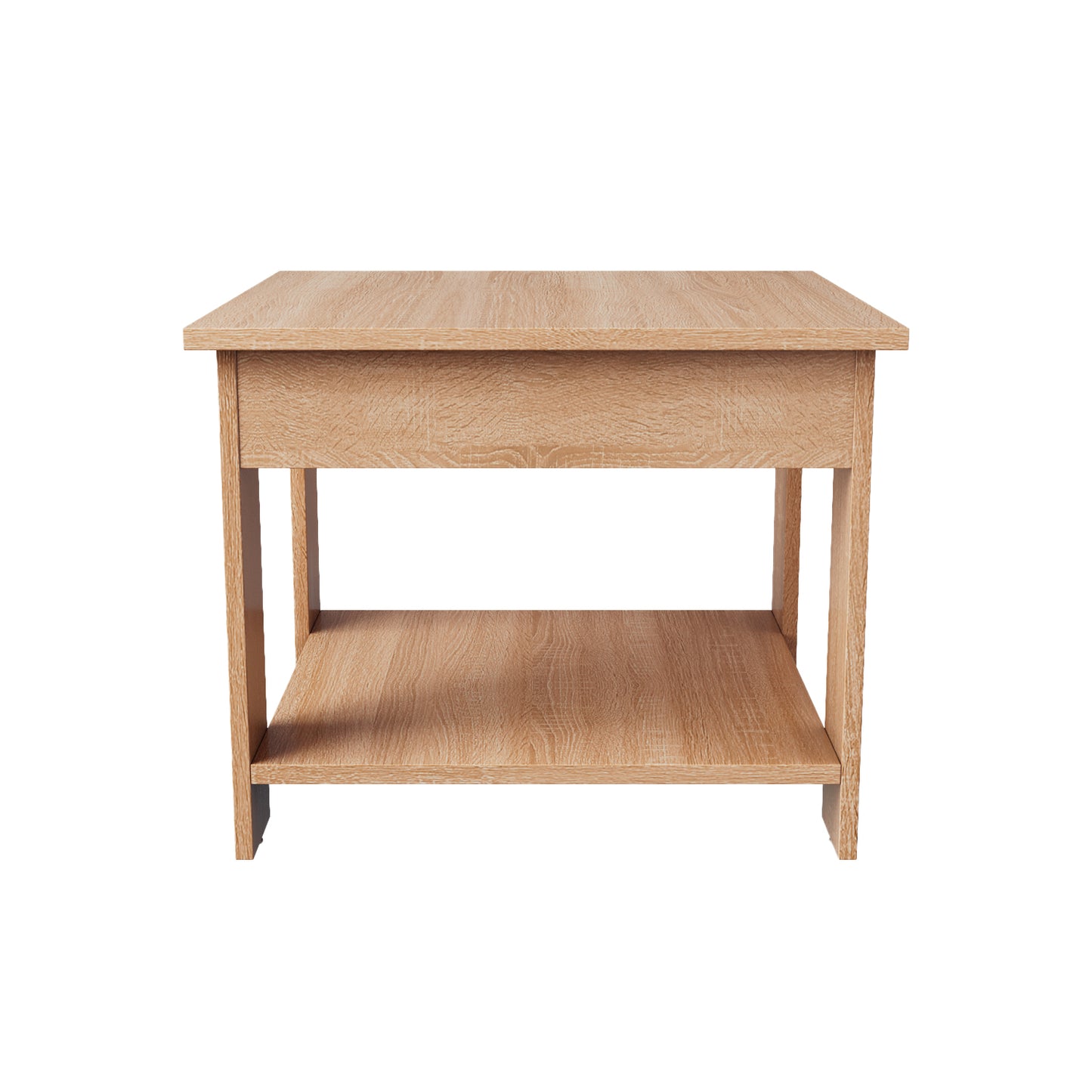 Mesa Auxiliar Minimalista Estilo Madera Roble