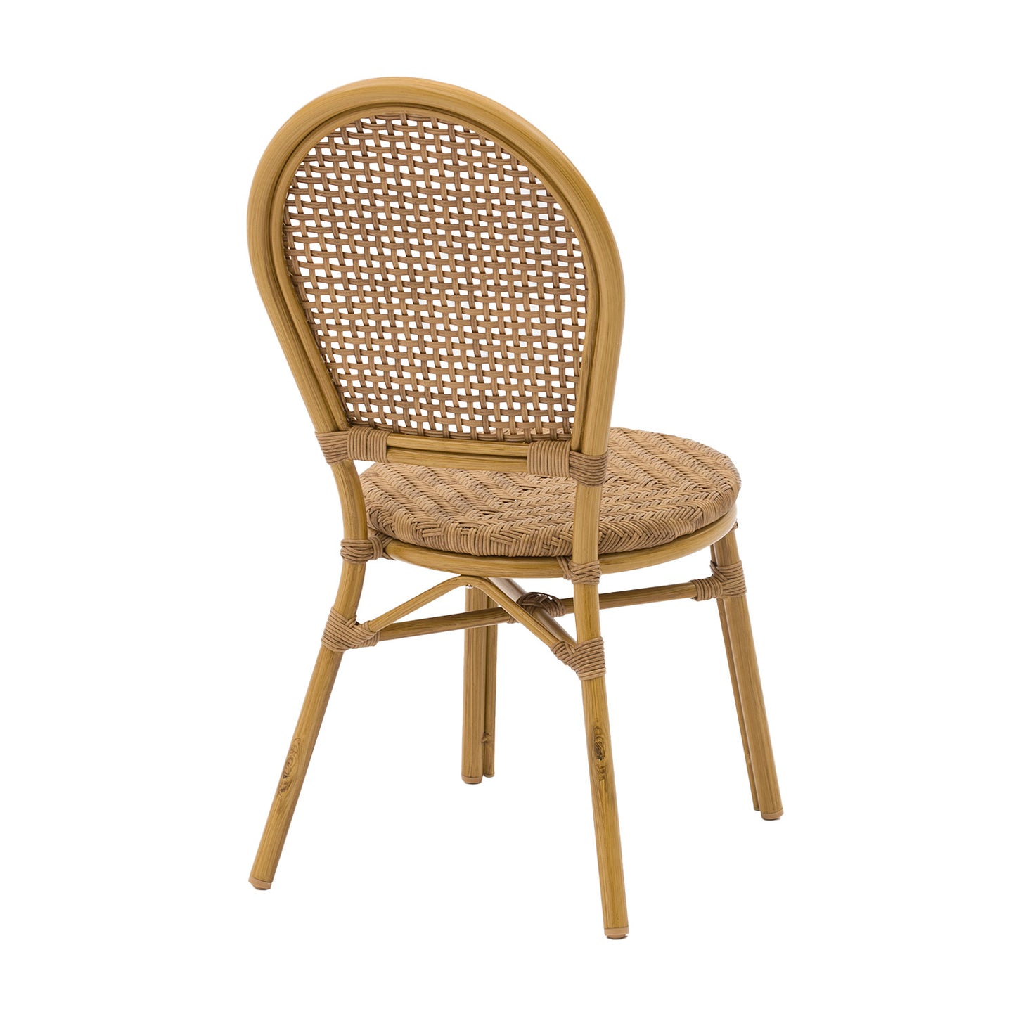 Set 2 Sillas de Exterior Vintage de Ratán Sintético