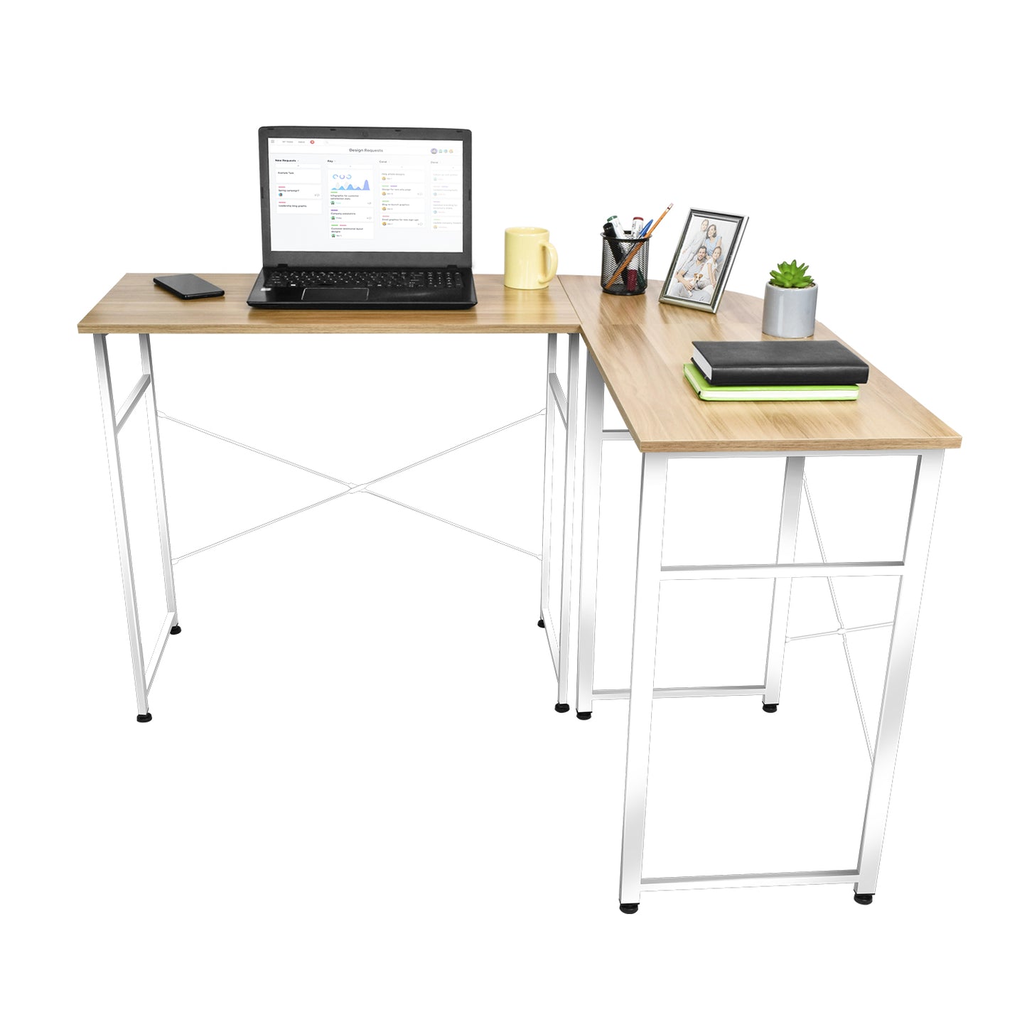 Escritorio Lima-B Minimalista con Forma de L