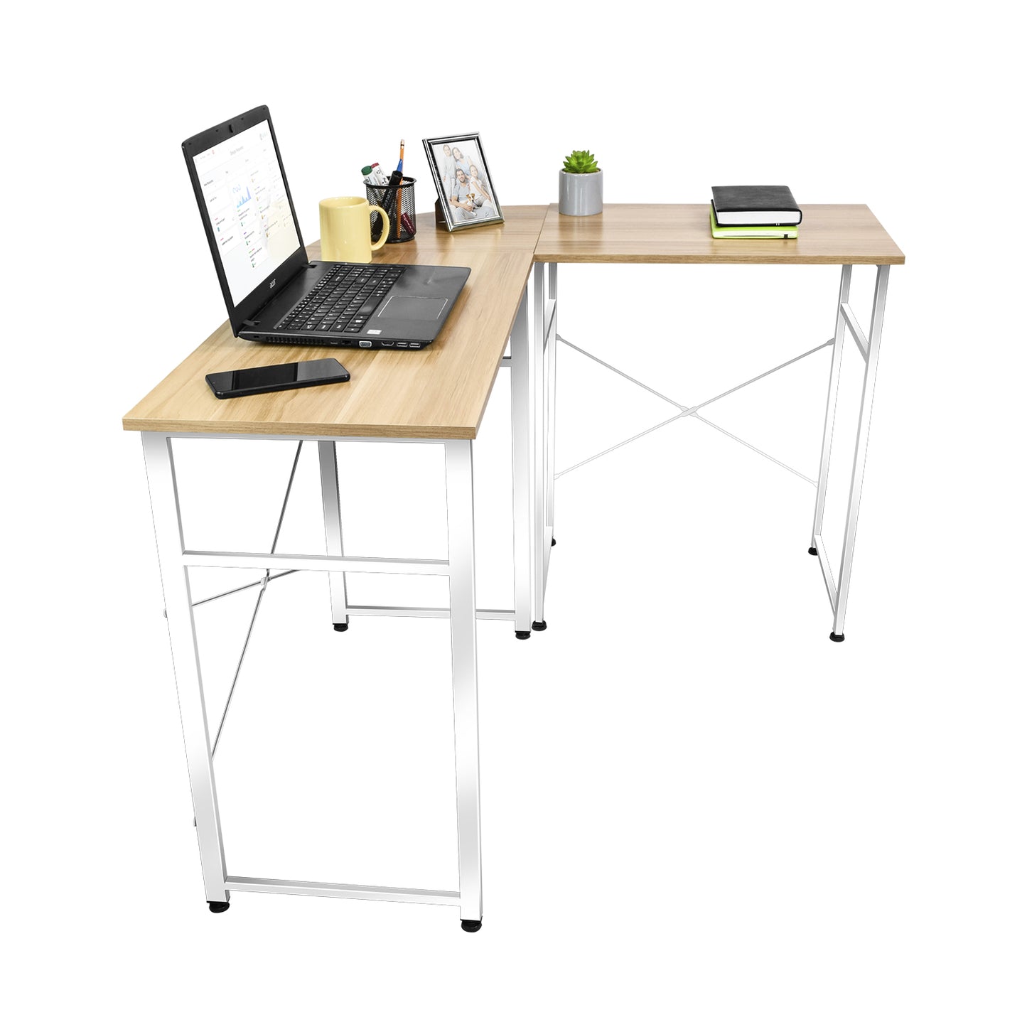 Escritorio Lima-B Minimalista con Forma de L