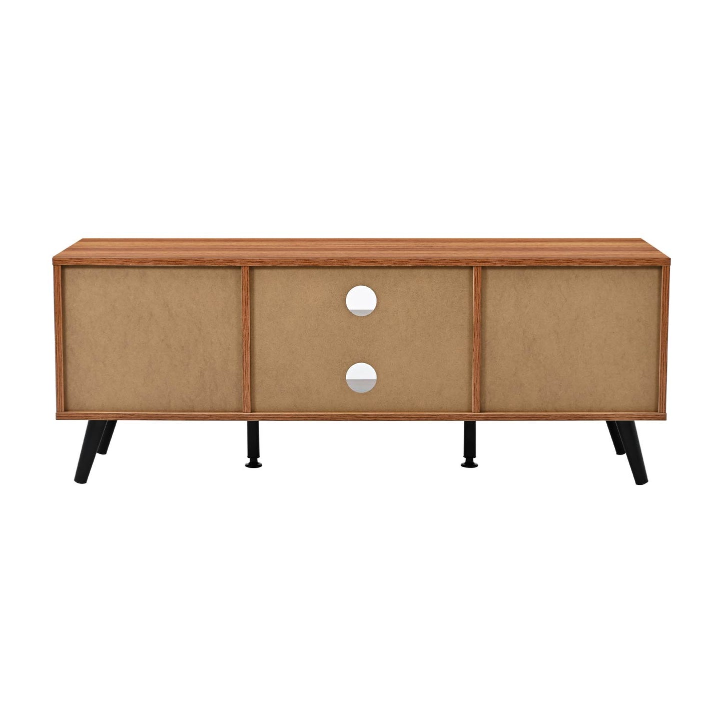 Mueble de TV Lucca-C con Puertas y Entrepaños Café