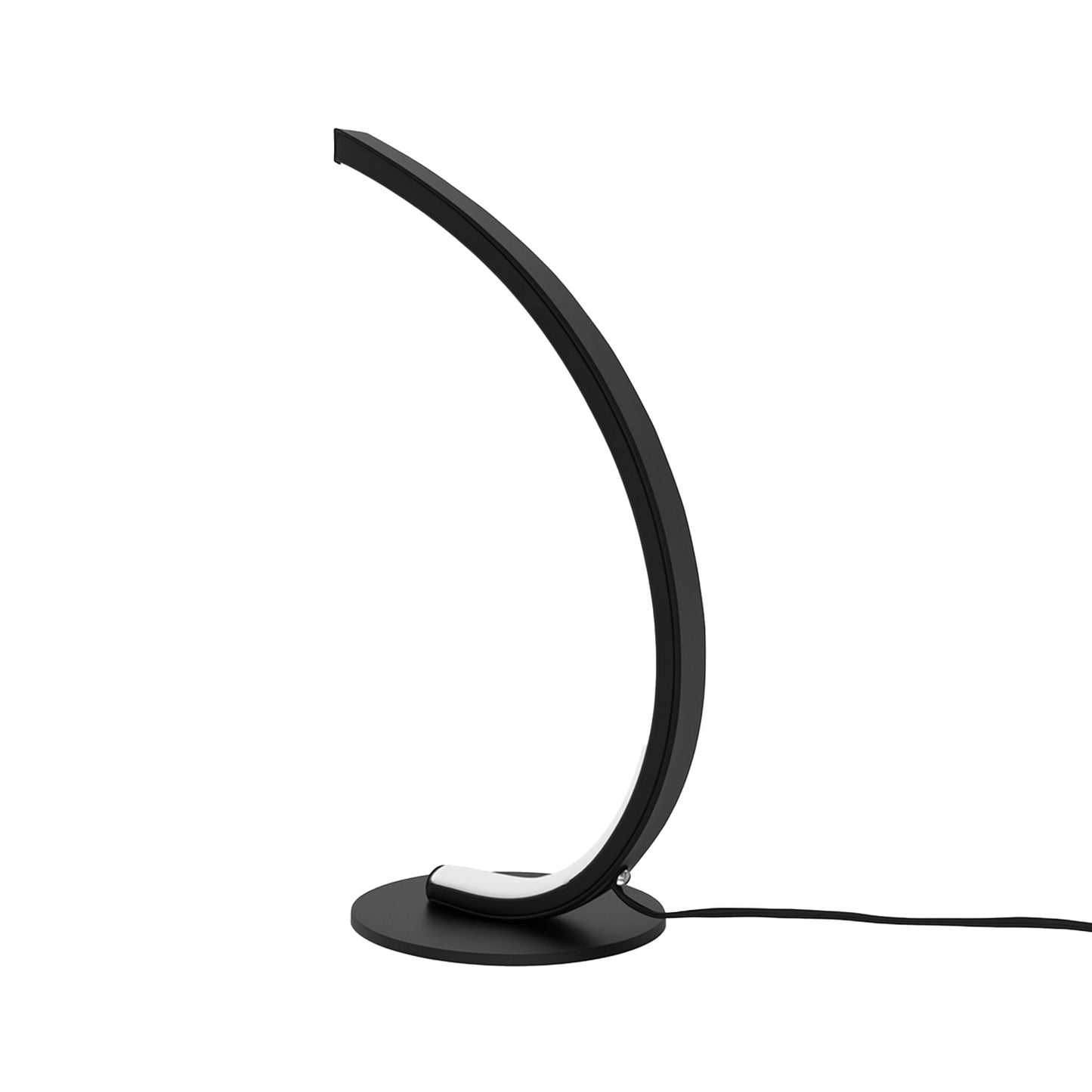 Lámpara de Mesa LED Integrado Curva Negra