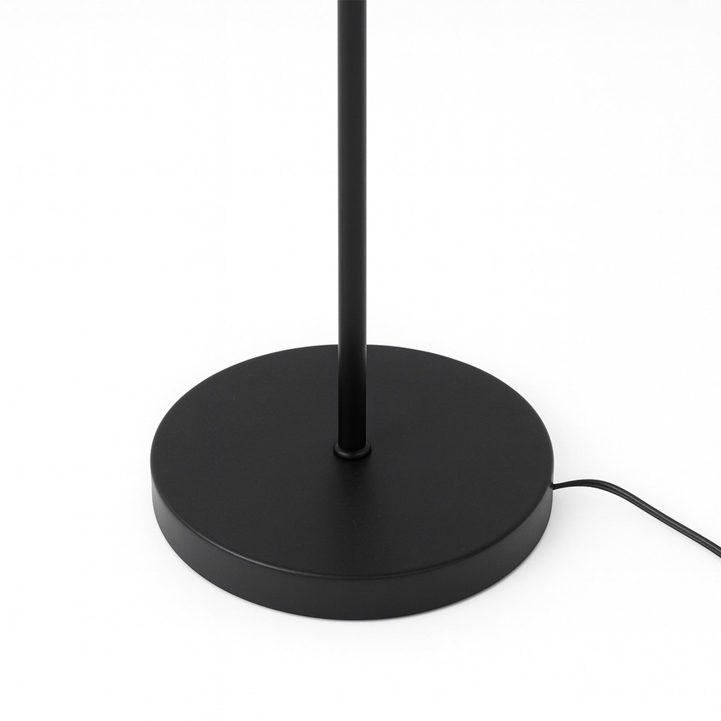 Lámpara de Pie LED Moderna Metálica Doble Negra