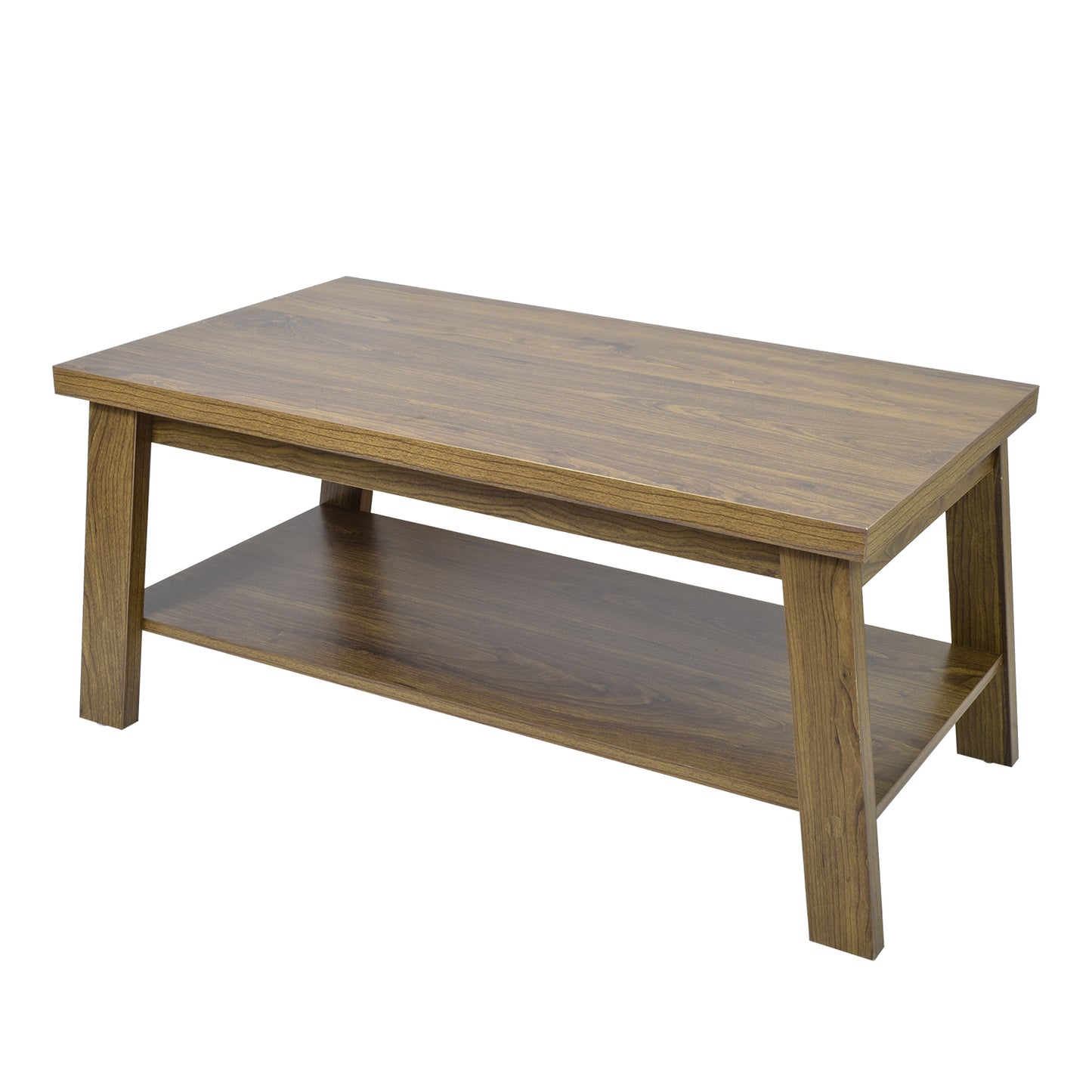 Mesa de Centro Rectangular Matcha de Madera Café