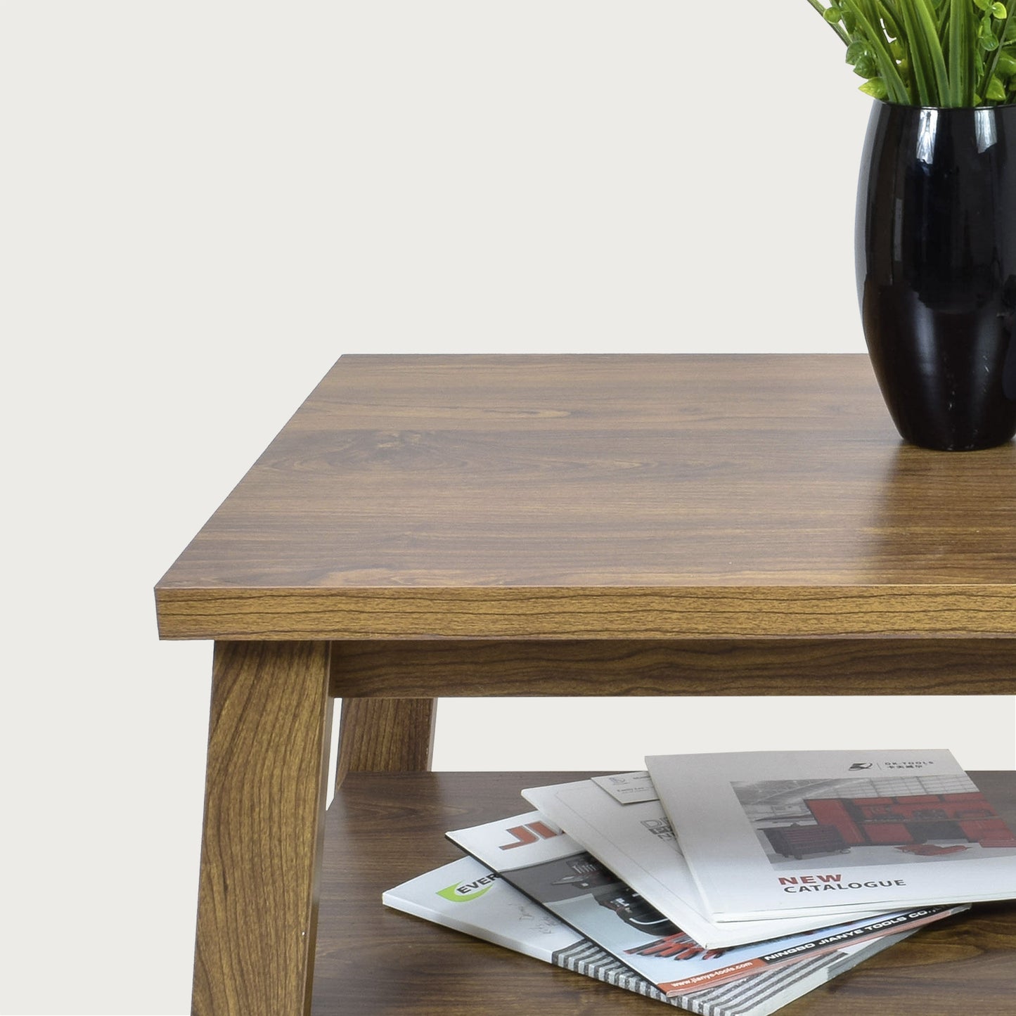 Mesa de Centro Rectangular Matcha de Madera Café