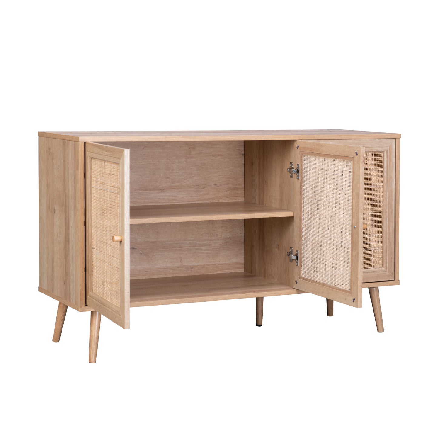 Credenza Bufetera con 3 Puertas de Ratán