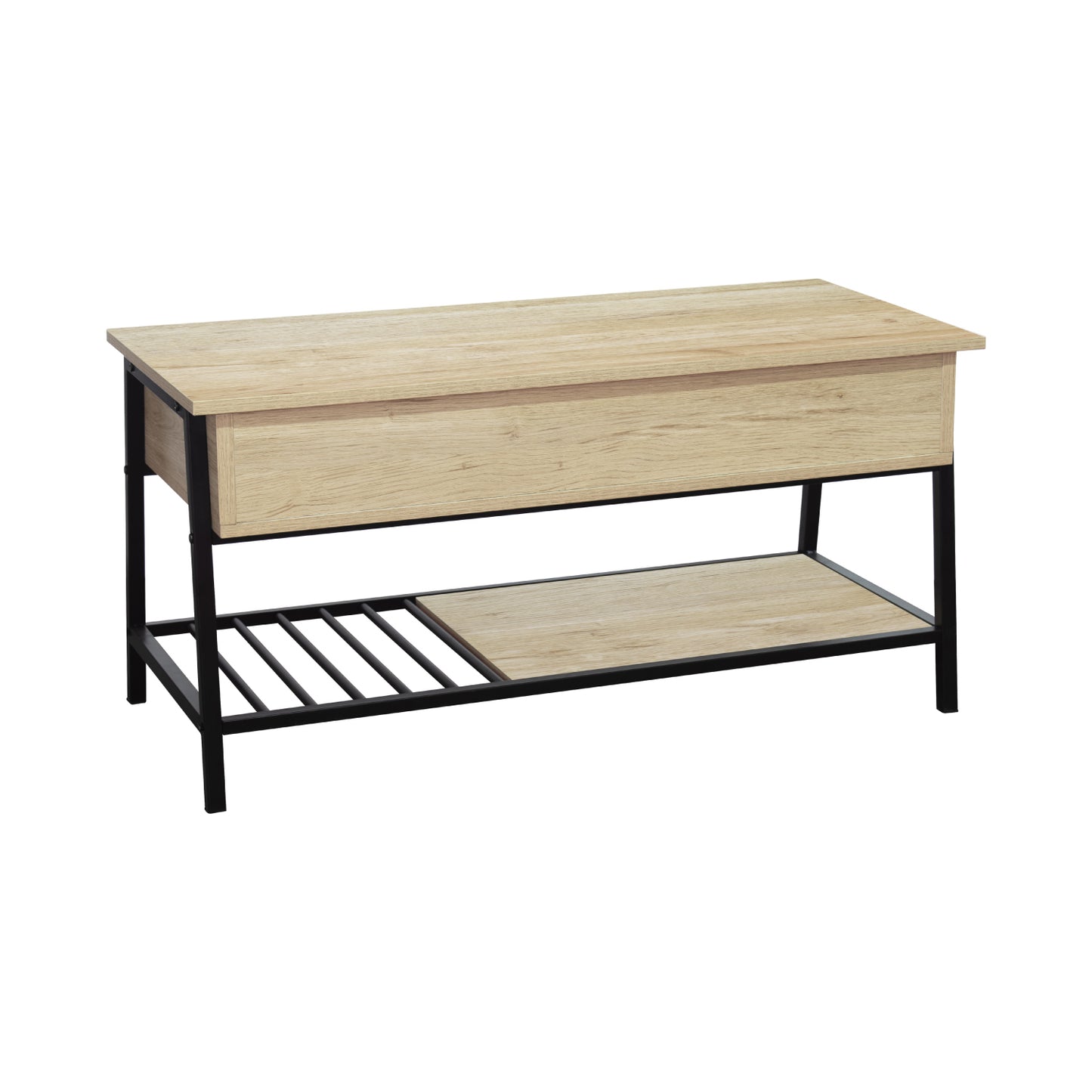 Mesa de Centro Elevable con Compartimento Interno Oculto