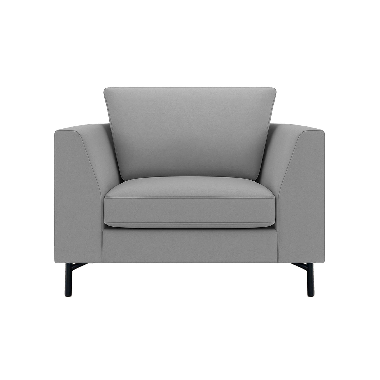 Combo Sofá Modular + Sillón Individual Murcia Gris Claro