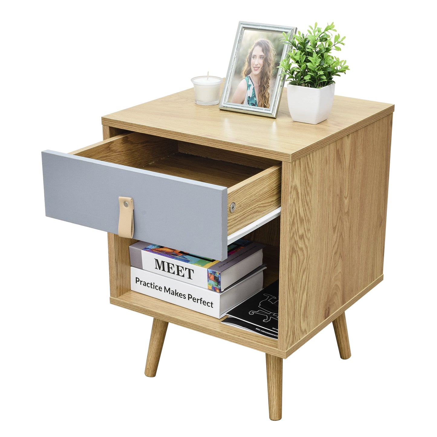 Buró Night-Grey Café y Gris