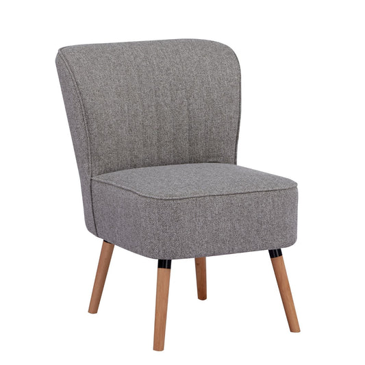 Sillón Individual Olena Tapizado Gris