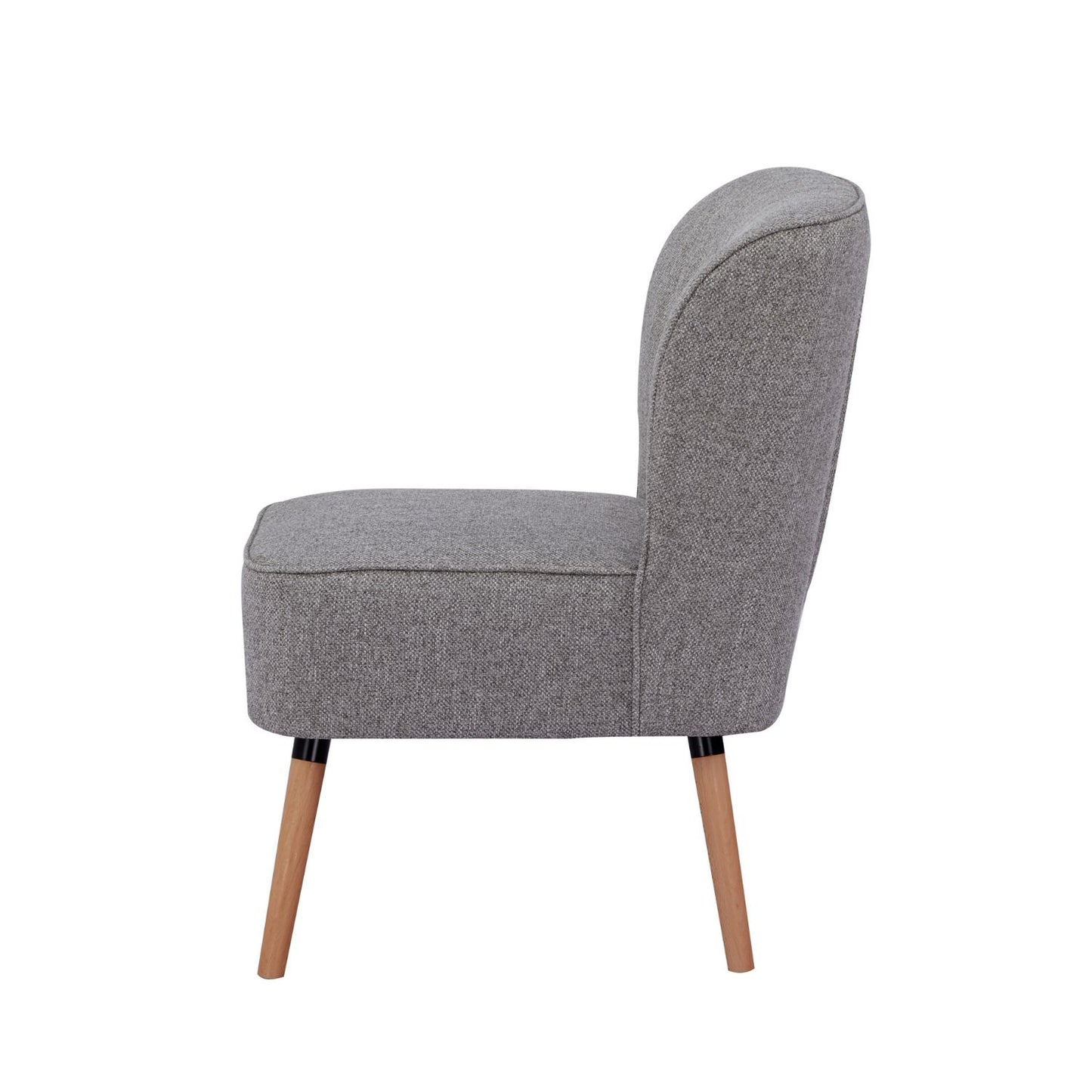 Sillón Individual Olena Tapizado Gris