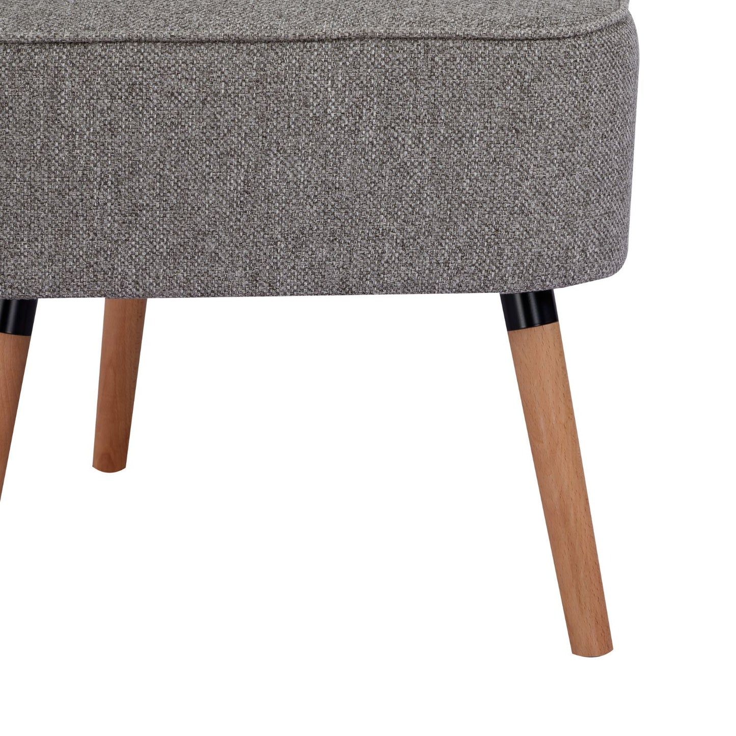 Sillón Individual Olena Tapizado Gris