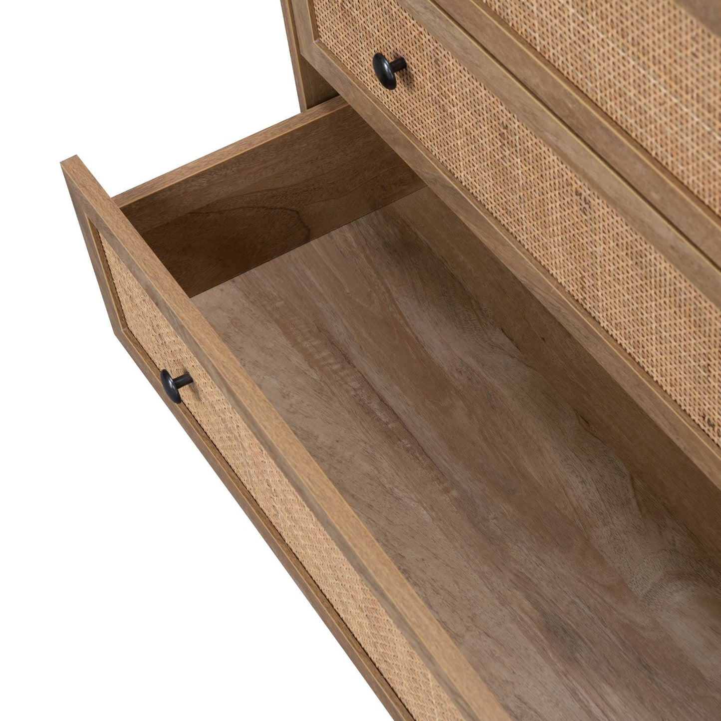 Cómoda con 3 Cajones de Ratán