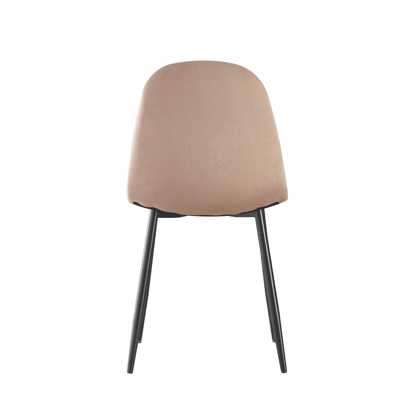 Set 4 Sillas de Sala Comedor Eames Terciopelo Beige