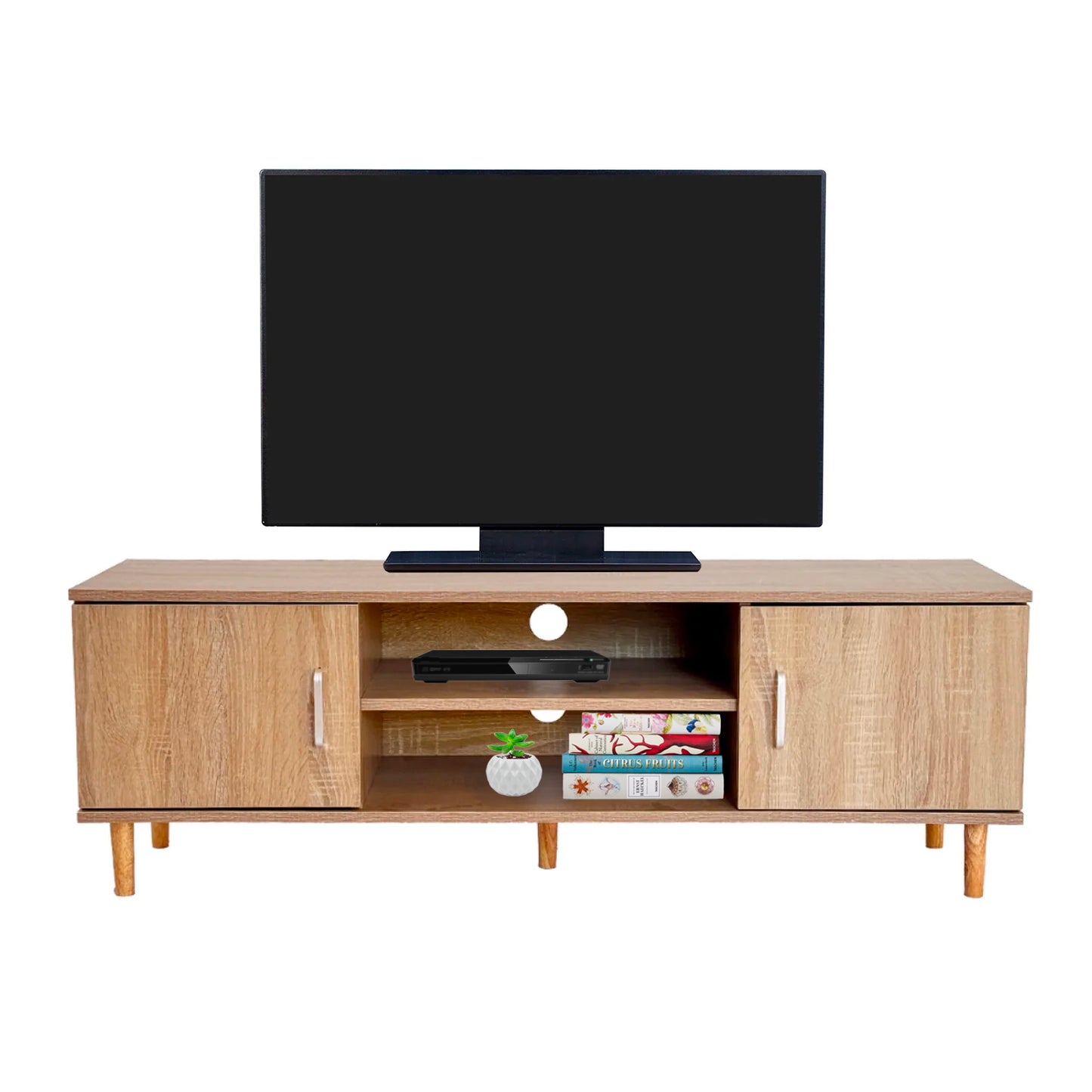 Mueble de TV Minimalista Estilo Madera Roble